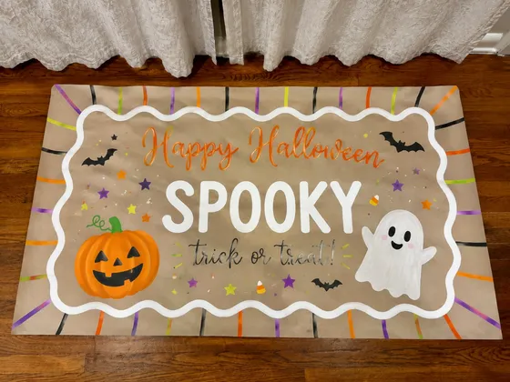 Hand-painted custom banner by SATX Painted Banners